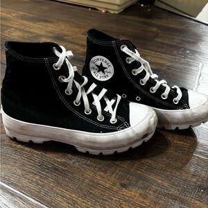 Converse Black and White Chunky High-Tops